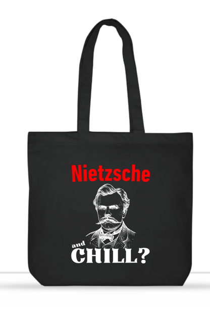 Nietzsche and chill Tote Bag(Black)