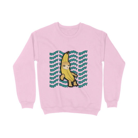 Happy Banana Cat Sweatshirt