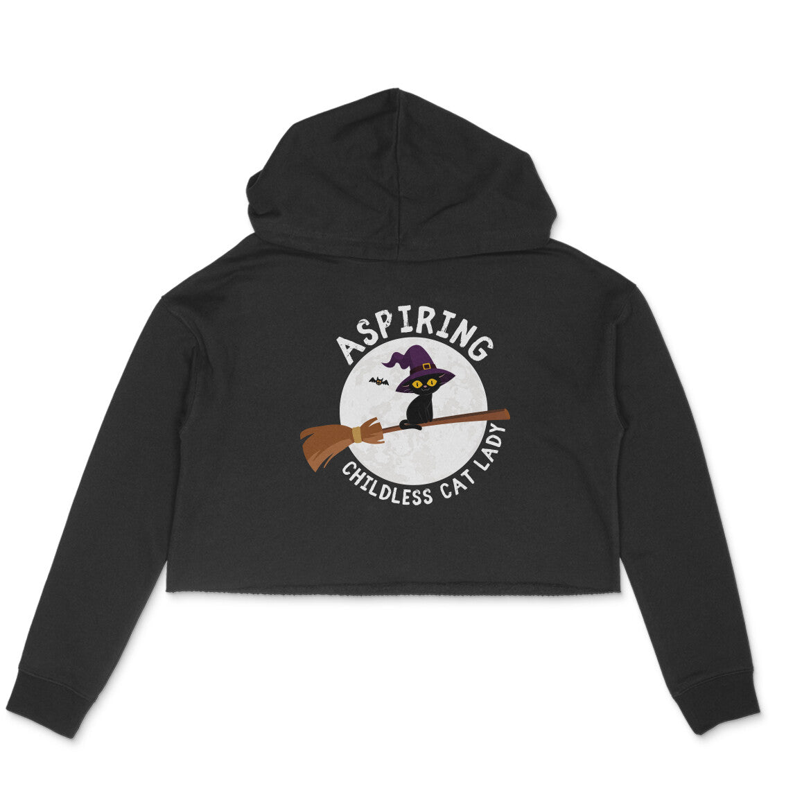 Childless Cat Lady Cropped Hoodie