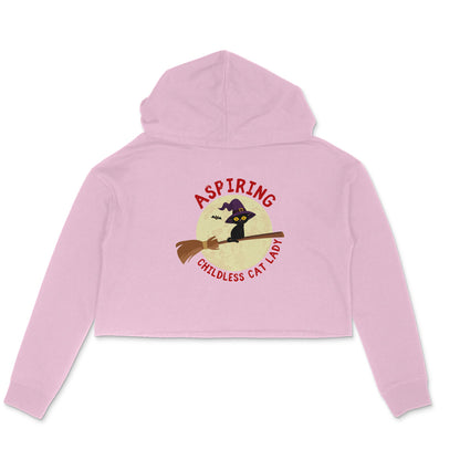 Childless Cat Lady Cropped Hoodie